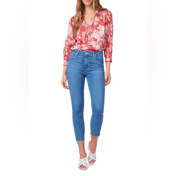 PAIGE Hoxton Crop Ultra High Rise Skinny Jean